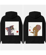 TOM &amp; JERRY BLACK SPECIAL COUPLE HOODIE (PRICE FOR THE 2 HOODIES)//FREE ... - £113.19 GBP