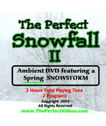 The Perfect Snowfall 2 DVD Spring SNOWSTORM Video Falling Snow Scenes Sn... - £6.68 GBP