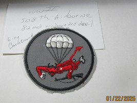 MILITARY ARMY  PATCH 508TH AIRBORNE 82ND RED DEVIL  WWII ERA VINTAGE NOS... - $300.00