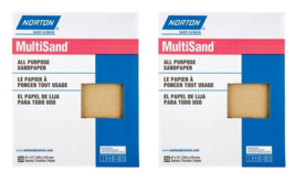 Norton 220Grit Aluminum Oxide Very Fine Sanding Sheet 11&#39;&#39; x 9&#39;&#39; 25PK (2... - $38.61