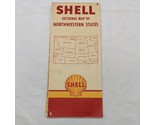 Vintage Shell Sectional Map Of Northwestern States - £10.52 GBP