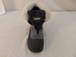 Children Youth Girl's Itasca Purple Black Leather Furry Winter RIGHT BOO... - $15.65