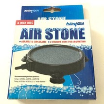 Active Aqua AIR STONE 4&quot; inch Round Disc Diffuser Aerates Circulates Hyd... - £11.07 GBP