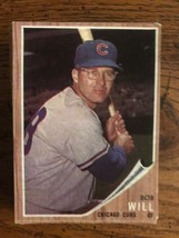 Bob Will 1962 Topps Baseball Card  (0600) - £2.43 GBP