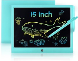 LCD Writing Tablet Doodle Board 15 inch Colorful Drawing Tablet Writing Pad Elec - £28.84 GBP
