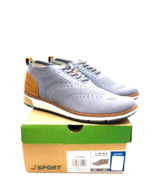 Jsport by Jambu Lincoln Casual Oxford Shoes- Knit Grey/ Tan, US 12 - £22.31 GBP