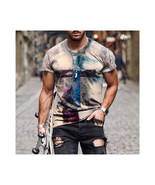  Christian Cross T-Shirt   MultiColor Crew Neck Short Sleeve Men&#39;s Graph... - $379.94 MXN