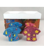 Vintage Alco Summer Breeze Hawaiian Shirts Salt &amp; Pepper Shakers #19246BE - $21.71 CAD