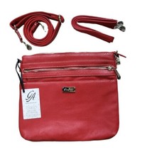 Grace Adele Crossbody Bag Purse 12&quot; x 11&quot; Cora Red Faux Leather Scentsy NEW - £47.85 GBP