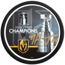 Nicolas Hague Autographed Stanley Cup Vegas Golden Knights Signed Puck IGM Nic - $67.96