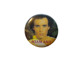 Adam Ant Badge Pinback Button Original UK New Wave Glam Vintage Close Up... - $20.43