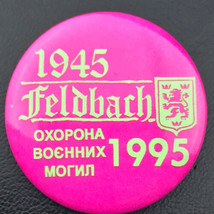 Ukraine  Pin Button Pinback Vintage 90s Neon Ukrainian Freedom 50 Years - £9.84 GBP