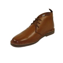 Men's Steve Madden Chuka Comfort Boot Soft Leather Lace up Harros Tan image 9