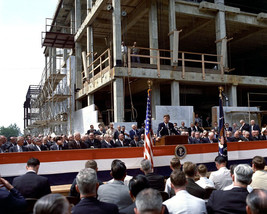 President John F. Kennedy speaks at Rayburn House Office Building Photo Print - £7.06 GBP+