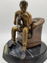 Franklin Mint Bronze Elvis &quot;Love Me Tender&quot; Limited Edition Sculpture - $257.35