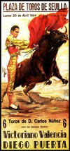 Bullfighting - Plaza De Toros De Sevilla #6 Canvas Art Poster 12&quot;x 24&quot; - £19.74 GBP