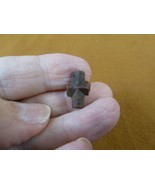 (CR593-104) 5/8&quot; Fairy Stone CHRISTIAN CROSS oiled Staurolite Crystal MA... - €13,79 EUR