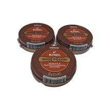 Kiwi Renew &amp; Protect Brown Leather Shoe Polish lot of 3 New - $24.74
