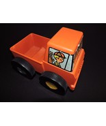 Tupperware Toys Vintage Truck Street Sweeper Plastic Toy Orange Pretend ... - £14.15 GBP