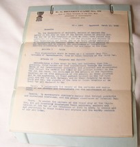 1923 Sons Of Civil War Veterans BY-LAWS Document Leominster Ma Gar Mass Letter - £19.46 GBP