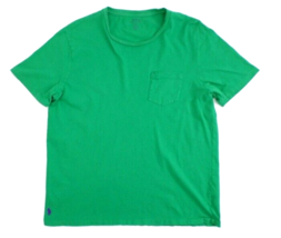 Polo Ralph Lauren Mens Pocket T-Shirt L Custom Fit Green w/ Little Purple Pony - £10.90 GBP