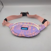 Kavu Spectator Purple/Pink Fanny Pack Bag Belt Bag Multi Zip Compartment - $9.89