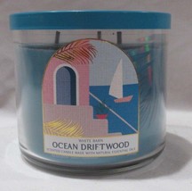 White Barn Bath &amp; Body Works 3-wick Candle OCEAN DRIFTWOOD w/ essential oils - £31.24 GBP
