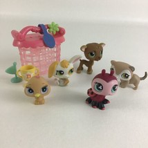 Littlest Pet Shop Figure Crate Ferret Ladybug Deer Bunny Bird Lot Hasbro... - $39.55