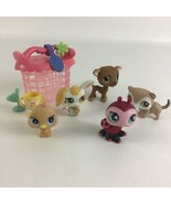 Littlest Pet Shop Figure Crate Ferret Ladybug Deer Bunny Bird Lot Hasbro... - £31.11 GBP