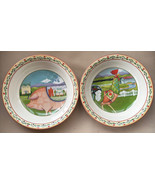 (2) Jim Shore Certified International BARNYARD Ceramic Pasta Bowls 9.25”... - £27.82 GBP