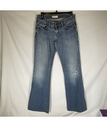 BKE Buckle Womens Star 20 Blue Jeans Flare Low Rise Distressed Size 30 (6) - $238.56 MXN