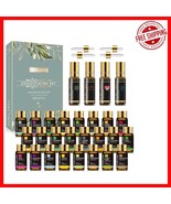 28-Piece Essential Oil Set for Diffuser &amp; Massage – Ideal Aromatherapy Gift - $660.61 MXN