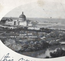 1901 Jackson Park View of Michigan Lake Chicago IL Illinois Postcard A Strauss - £11.18 GBP