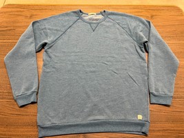 Marine Layer Men’s Blue Crew Neck Long-Sleeve Sweatshirt - Large - £39.58 GBP