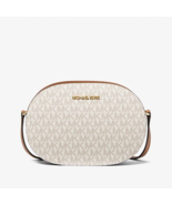 New Michael Kors Jet Set Travel Medium Logo Crossbody Bag Vanilla with D... - $92.91