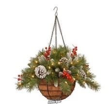 20'' Frost Berry Basket with Lights - £48.56 GBP
