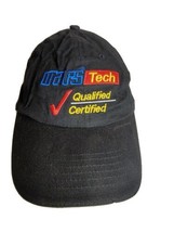 Vintage Mars Tech Qualified Certified Baseball Cap Hat Black Strapback - £7.24 GBP