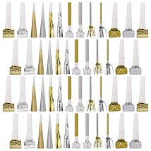 Silver &amp; Gold Mega Pack Noisemakers Set for Party Favors and Birthday Ac... - $17.99