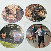 Lot of (4) 1990s Sports Circular Cardboard Collectable With Fun Facts - $337.58 MXN