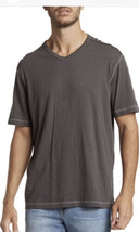 New Tommy Bahama Belize Bay V-NECK Tee Shirt Logo Medium Onyx Gray - £22.15 GBP