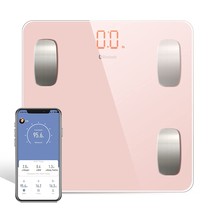 Uten Smart Scale For Body Weight, Wireless Digital Bathroom Scales With, Pink. - £31.63 GBP