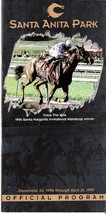 1997 - January 18th - Santa Anita Park program - MINT - The San Miguel Stakes - £15.62 GBP