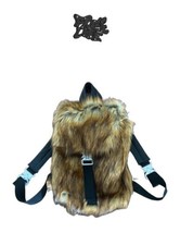 Free Life Faux Fur Backpack Bookbag NEW - £57.94 GBP