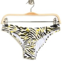 Kendall + Kylie O-Ring Cheeky Bikini Bottoms Acid Zebra Medium NEW - £15.62 GBP