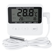 Refrigerator Thermometer Freezer Thermometer high and Low Temperature Al... - £23.66 GBP