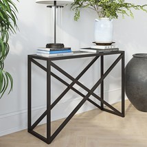 Blackened Bronze Calix 42&quot; Wide Rectangular Console Table - $152.99
