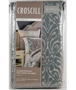 CROSCILL Gabrijel European Pillow Sham 26 In x 26 In Slate Blue - £15.78 GBP
