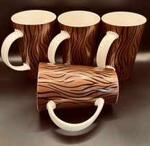 R2 Zrike Brands S Riggsbee Flames 12oz Metallic Copper Color (4) Latte Mugs - £31.10 GBP