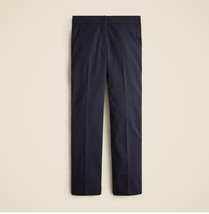 New J Crew Women Kate Navy Straight Leg Stretch Pant Sz 4 Pocket Unlined - £46.41 GBP