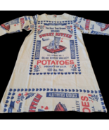 Flour Sack Dress Sweet Kitten Vintage Look Feed Sack Garden Hippie Boho ... - $1,864.57 MXN